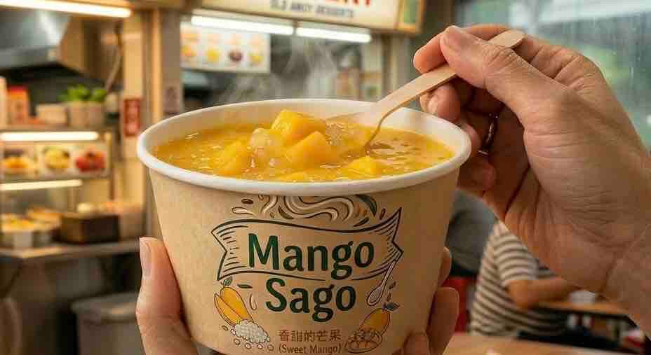 Avocado with Gula Melaka / Mango Sago (300ml)