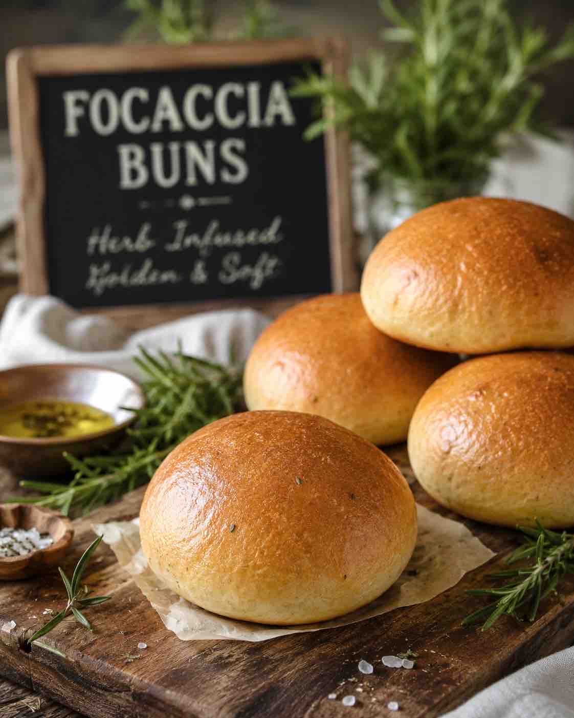 Olive oil Buns with Mixed Herbs