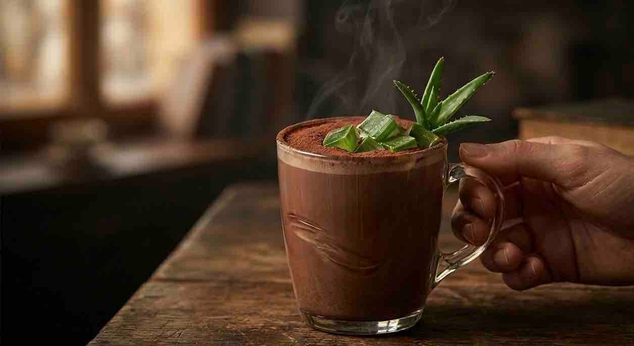 [NEW] Hot Chocolate with Aloe Vera / Tapioca Pearl toppings 