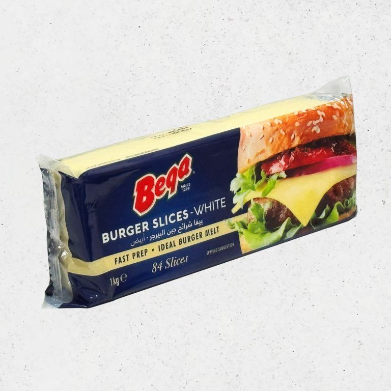 Bega Burger Cheese Slices 1kg (84 Slices)