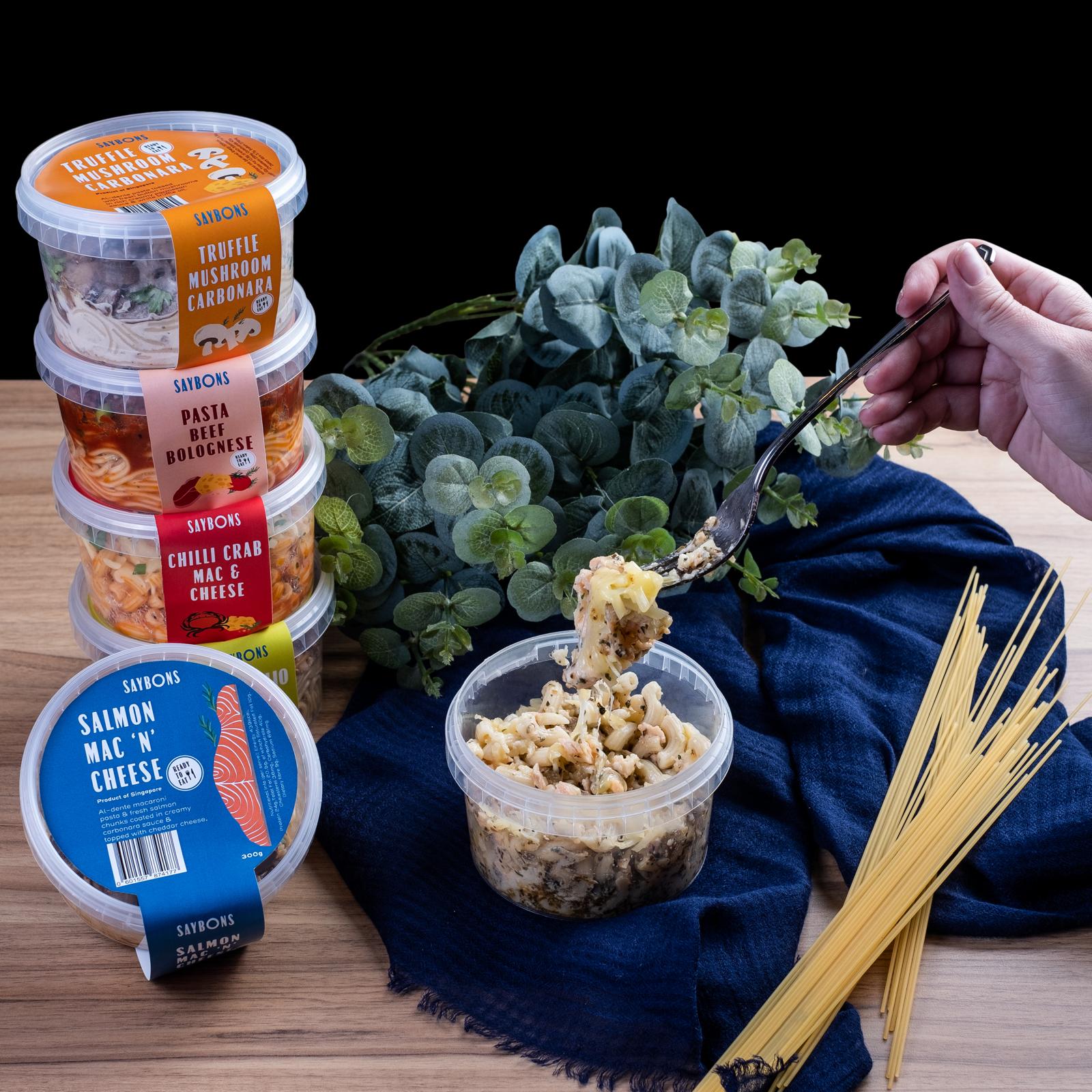 Saybons Ready to eat Pasta Pots Bundle Bag